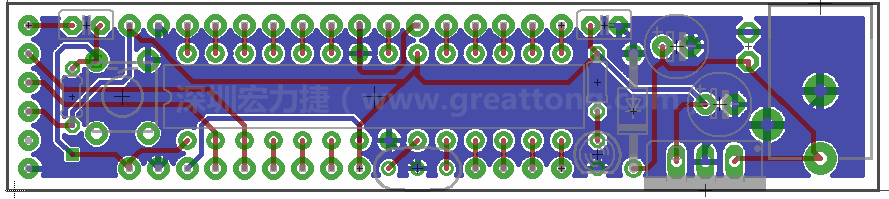 以上就是布線的所有步驟了。接下來就只剩下絲?。╯ilk-screen）、建立Gerber檔跟drill檔和送去印刷電路板廠制作的步驟。